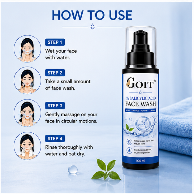 1% Salicylic Acid Face Wash