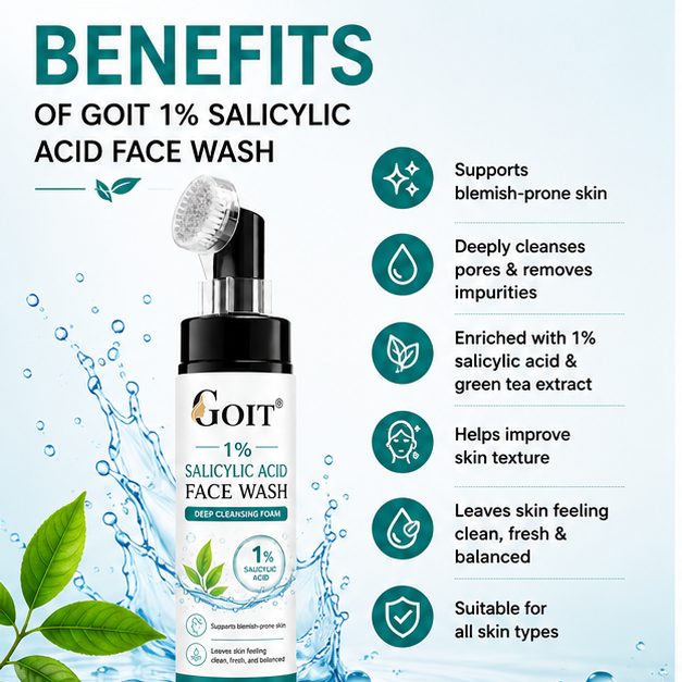 1% Salicylic Acid Face Wash Foam